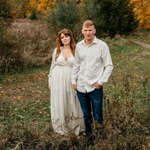 Baltic Born Ivory Long Sleeve Dress